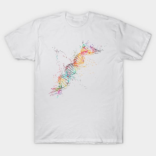 DNA molecule T-Shirt by erzebeth